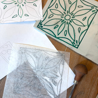 Block Printing a Repeat Pattern - January 31st 3-6pm