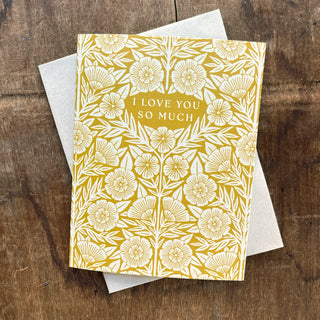 "I Love You So Much," Greeting Card