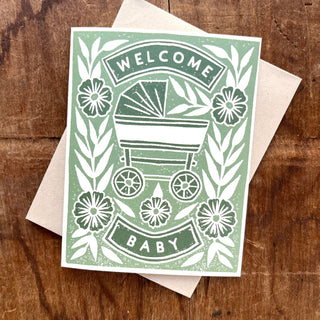 "Welcome Baby," Greeting Card