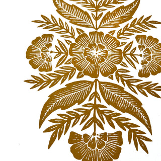 Hand Block Printed Art Print - No. 590