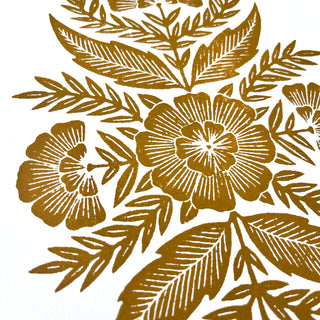 Hand Block Printed Art Print - No. 590
