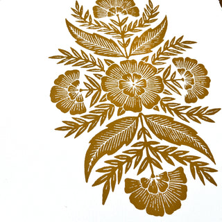 Hand Block Printed Art Print - No. 590