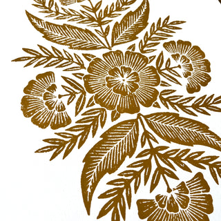 Hand Block Printed Art Print - No. 591