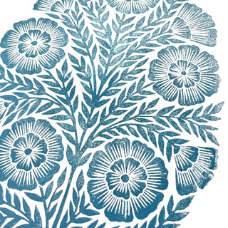 Hand Block Printed Art Print - No. 593