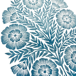 Hand Block Printed Art Print - No. 593