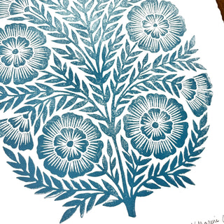 Hand Block Printed Art Print - No. 593