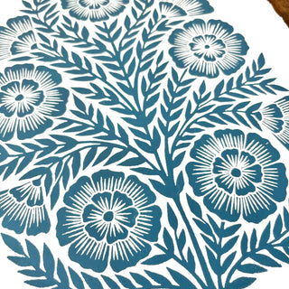 Hand Block Printed Art Print - No. 594