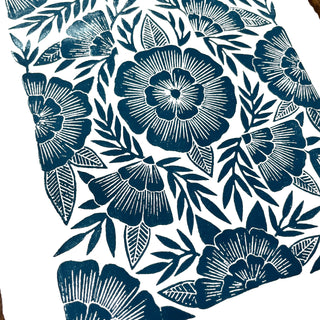 Hand Block Printed Art Print - No. 595