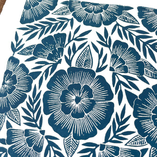 Hand Block Printed Art Print - No. 596