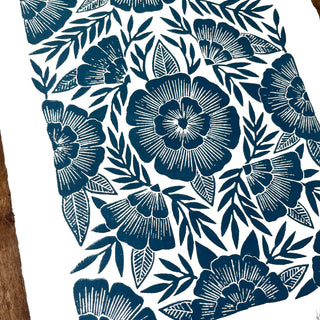 Hand Block Printed Art Print - No. 596