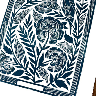 Hand Block Printed Art Print - No. 598