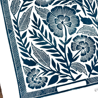 Hand Block Printed Art Print - No. 598