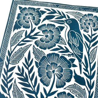 Hand Block Printed Art Print - No. 599
