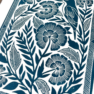 Hand Block Printed Art Print - No. 600