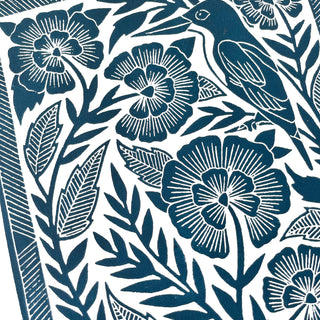 Hand Block Printed Art Print - No. 600