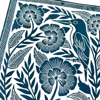 Hand Block Printed Art Print - No. 601