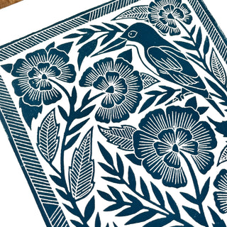 Hand Block Printed Art Print - No. 601