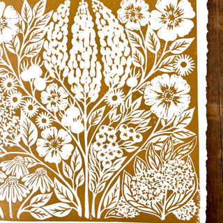 SECONDS: Hand Block Printed Art Print - No. 605