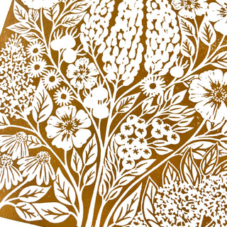 SECONDS: Hand Block Printed Art Print - No. 605