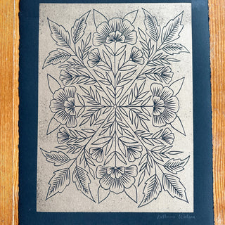 Hand Block Printed Art Print - No. 3000