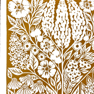 SECONDS: Hand Block Printed Art Print - No. 606