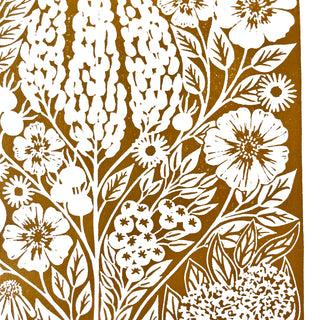 SECONDS: Hand Block Printed Art Print - No. 606