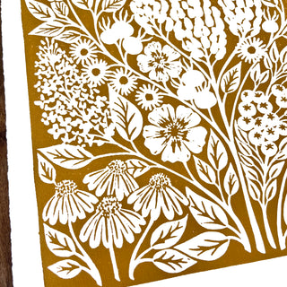 SECONDS: Hand Block Printed Art Print - No. 606