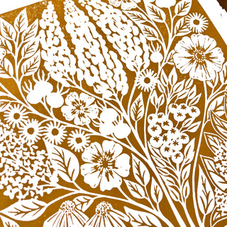 SECONDS: Hand Block Printed Art Print - No. 606