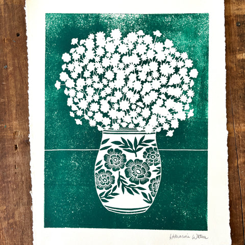SECONDS: Hand Block Printed Art Print - No. 607