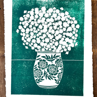 SECONDS: Hand Block Printed Art Print - No. 607