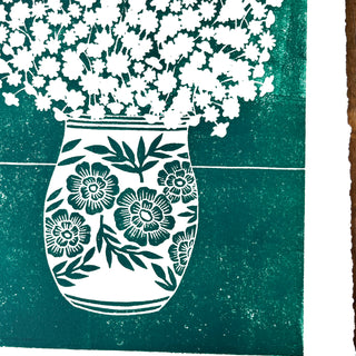SECONDS: Hand Block Printed Art Print - No. 607