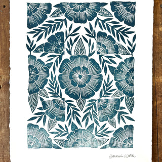SECONDS: Hand Block Printed Art Print - No. 608