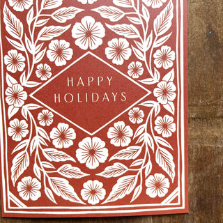 "Happy Holidays,"Offset Printed Card