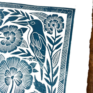 SECONDS: Hand Block Printed Art Print - No. 609