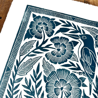 SECONDS: Hand Block Printed Art Print - No. 609