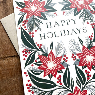 "Happy Holidays,"Offset Printed Card