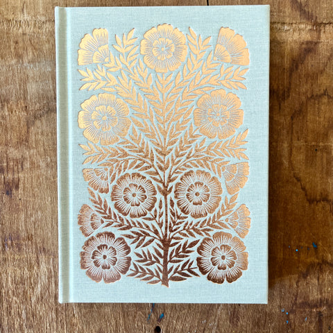 Foil Stamped Linen Journal: Muted Sage