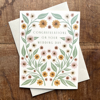 "Congratulations On Your Wedding," Offset Printed Card, OP17