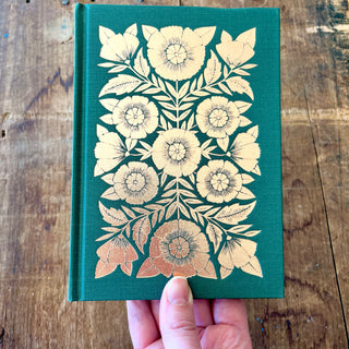 Foil Stamped Linen Journal: Jewel Green
