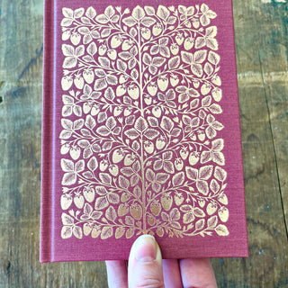 Foil Stamped Linen Journal: Soft Burgundy