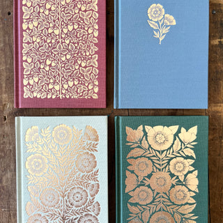 Foil Stamped Linen Journal: Soft Burgundy