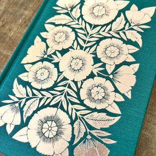 Foil Stamped Linen Journal: Jewel Green