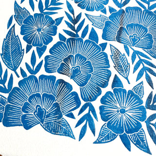 Hand Block Printed Art Print - No. 3020
