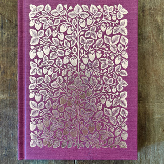 Foil Stamped Linen Journal: Soft Burgundy