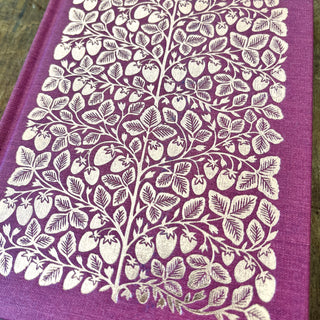 Foil Stamped Linen Journal: Soft Burgundy