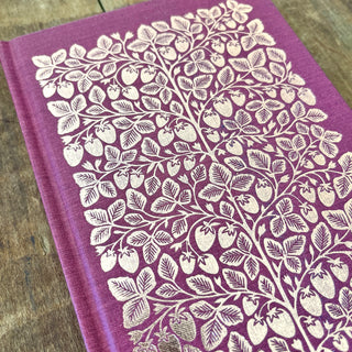 Foil Stamped Linen Journal: Soft Burgundy