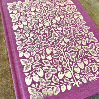 Foil Stamped Linen Journal: Soft Burgundy