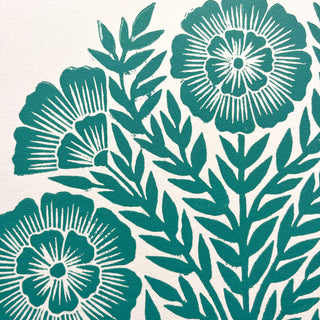 SECONDS : Hand Block Printed Art Print - No. 5678