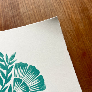 SECONDS : Hand Block Printed Art Print - No. 5679