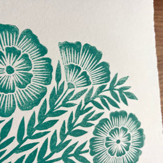 SECONDS : Hand Block Printed Art Print - No. 5679